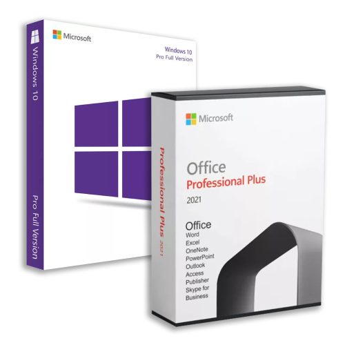 Microsoft Windows 10 Pro (OEM) + Microsoft Office 2021 Professional Plus (Online aktiválás)