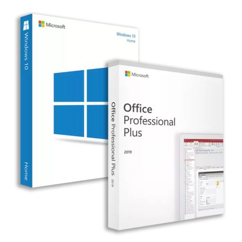 Microsoft Windows 10 Home (OEM) + Microsoft Office 2019 Professional Plus (Online aktiválás)